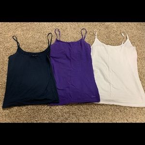 3 skinny strap tank top bundle